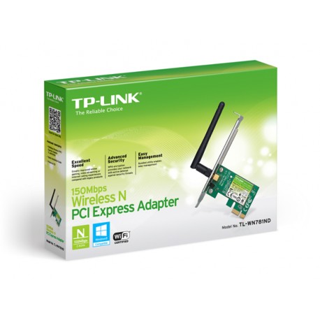 TARJETA WIRELESS TP-LINK WN781N PCI EXPRESS 150Mbps1ANTENA
