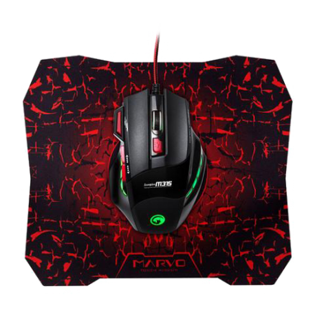 MARVO M309+G1 Wired gaming mouse+mouse pad